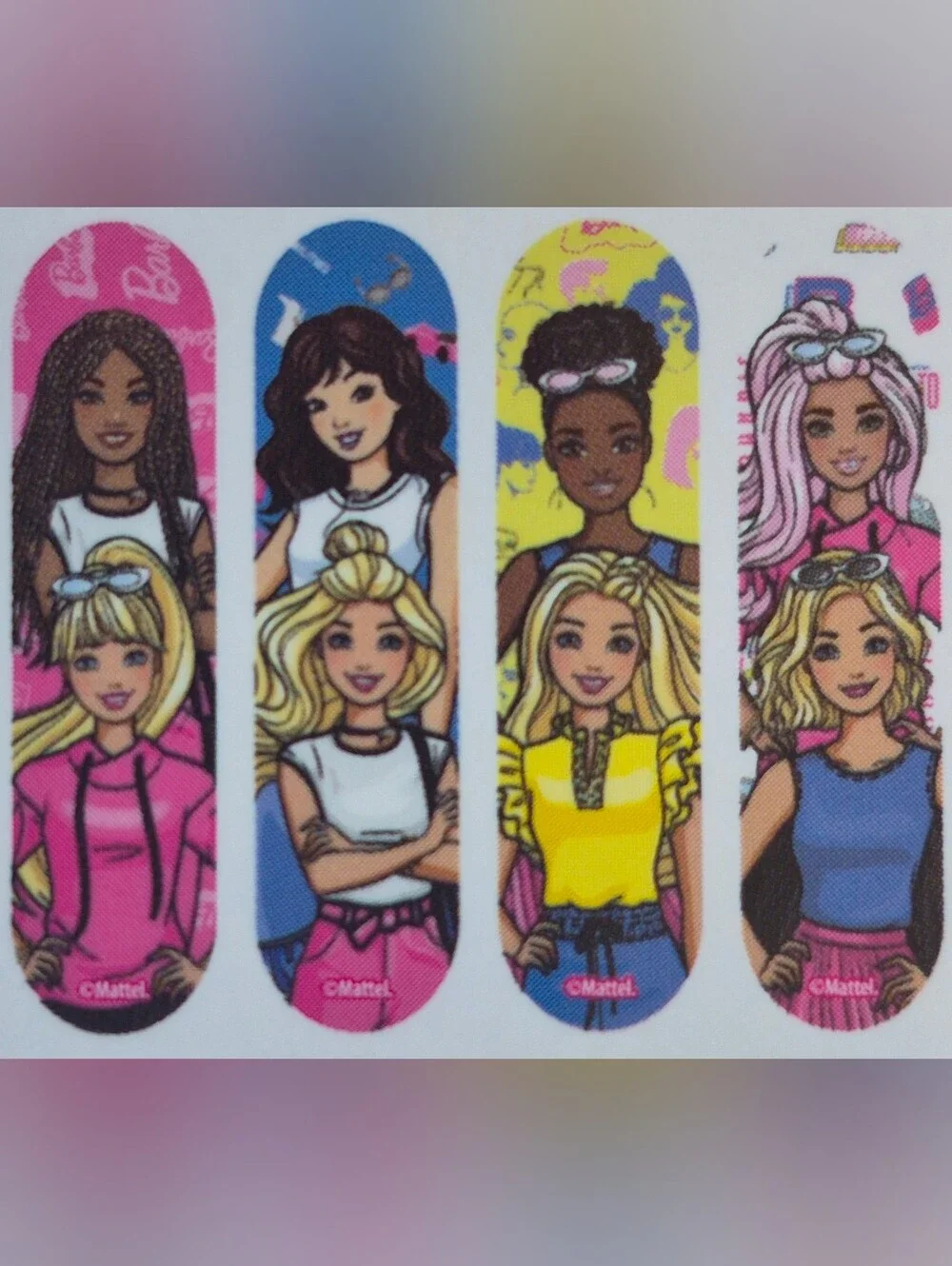 BARBIE soft toothbrushes (4) & BARBIE colorful bandaids (20)
